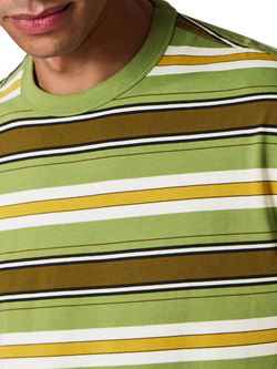 Paul Smith Casual Fit Striped T-Shirt, Green - view 2, Green