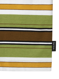 Paul Smith Casual Fit Striped T-Shirt, Green - view 2, Green