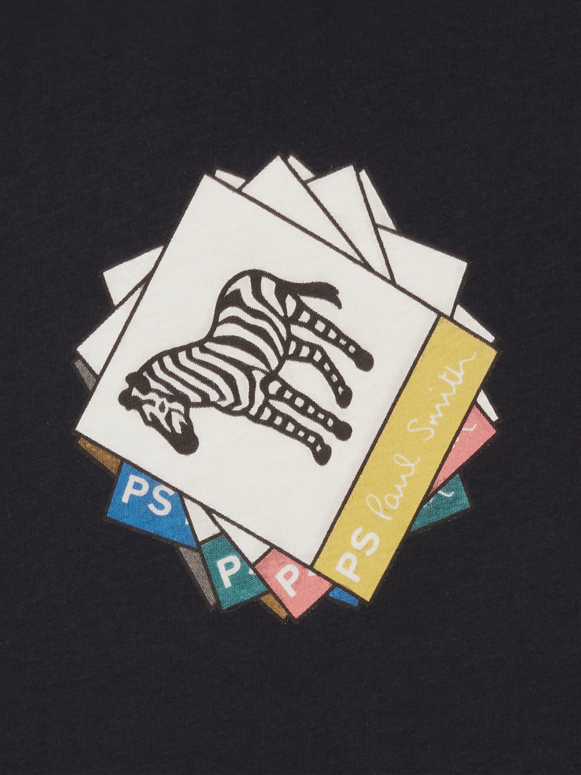 Product image 2 of 2, which shows Paul Smith Regular Fit Zebra Logo T-Shirt, Dark Blue, S