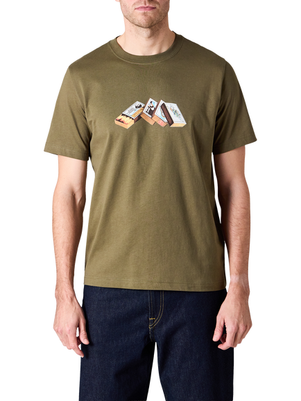 PS Paul Smith Cotton Regular Fit Matchbox Graphic T-Shirt, Green, Green