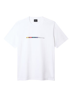 Paul Smith Regular Fit Chain Logo T-Shirt, White, White