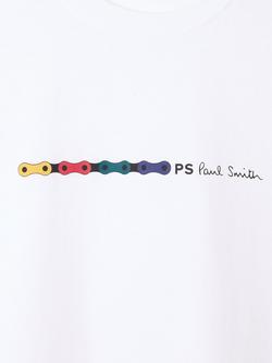 Paul Smith Regular Fit Chain Logo T-Shirt, White - view 2, White
