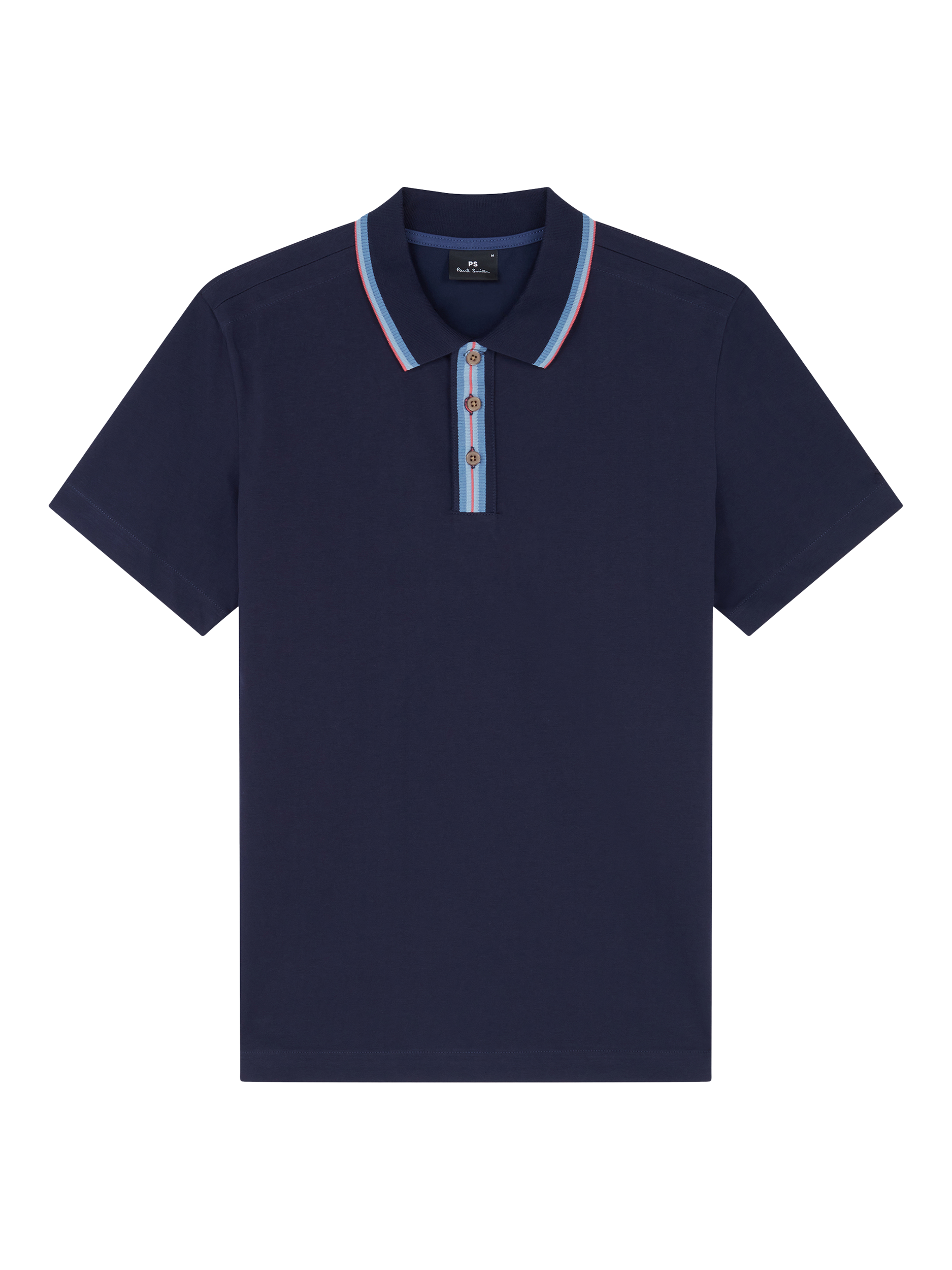 Product image 1 of 4, which shows Paul Smith Regular Fit Polo Shirt, Blue, S