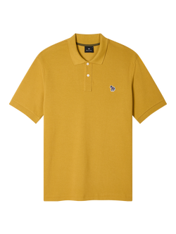 Paul Smith Zebra Motif Cotton Polo Shirt, Yellow
