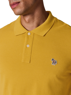 Paul Smith Zebra Motif Cotton Polo Shirt - view 2, Yellow