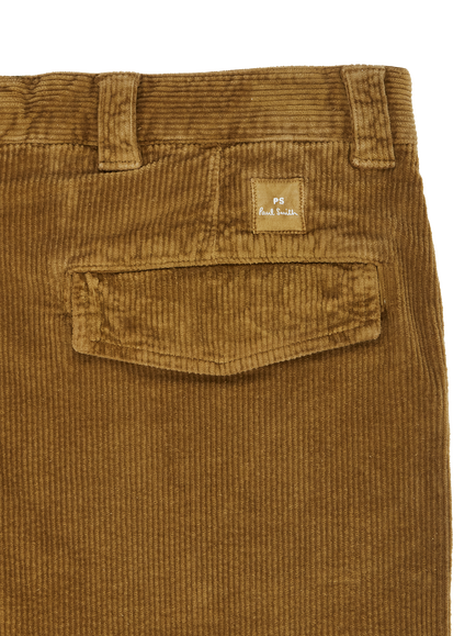 Paul Smith Workwear Stretch Cotton Chinos, Brown - view 2, Brown