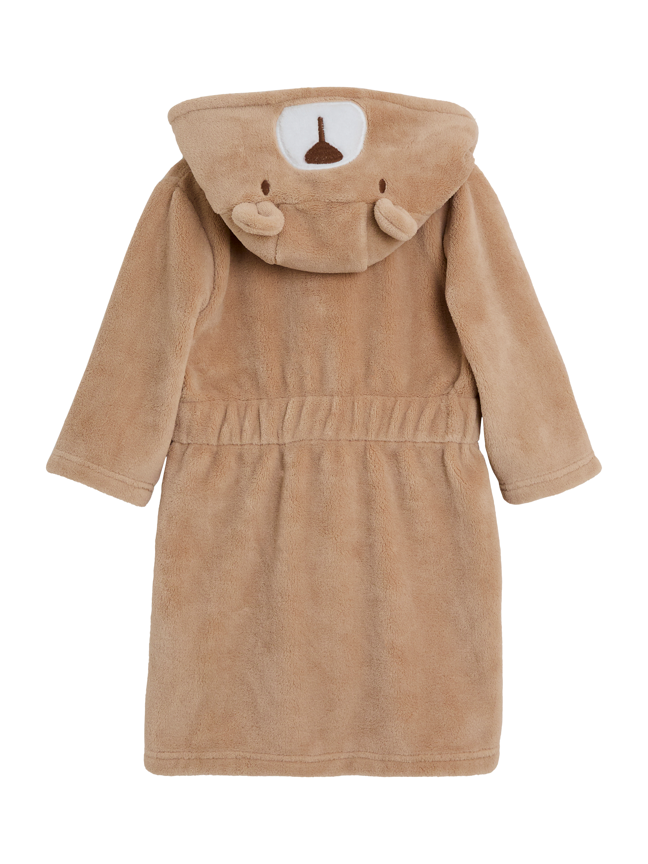 Product image 4 of 4, which shows JoJo Maman Bébé Kids' Bear Dressing Gown, Brown, 6-12 months