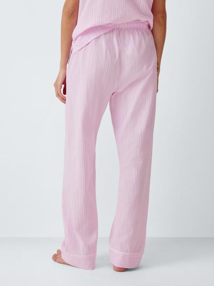John Lewis Ladder Stripe Pyjama Bottoms, Ballerina Pink