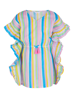 Angels by Accessorize Kids' Sripe Print Kaftan, Multi, Multi