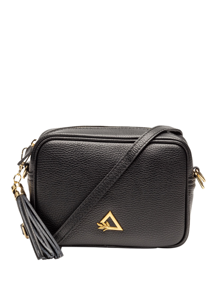 Hay Life x Ellie Beaumont Leather Camera Bag, Black - view 2, Black