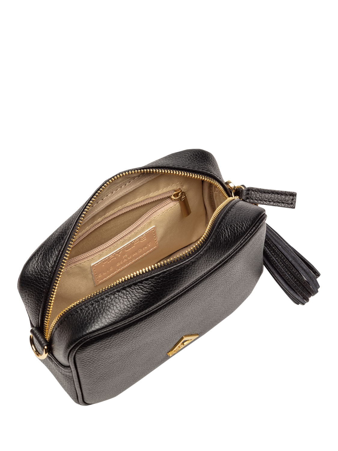 Product image 4 of 9, which shows Hay Life x Ellie Beaumont Leather Camera Bag, Black