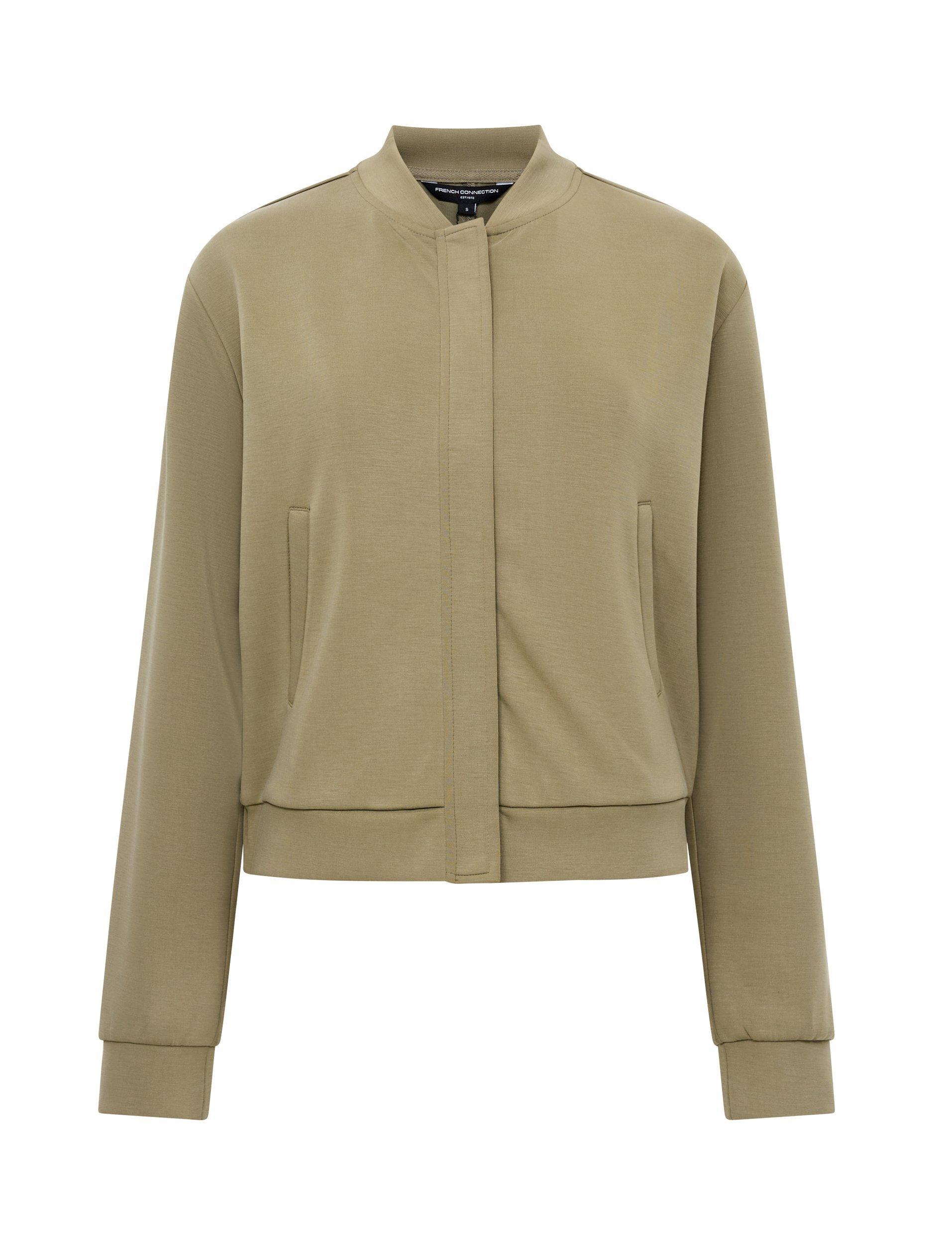 Product image 5 of 5, which shows French Connection Wren Bomber Jacket, Washed Khaki, XS