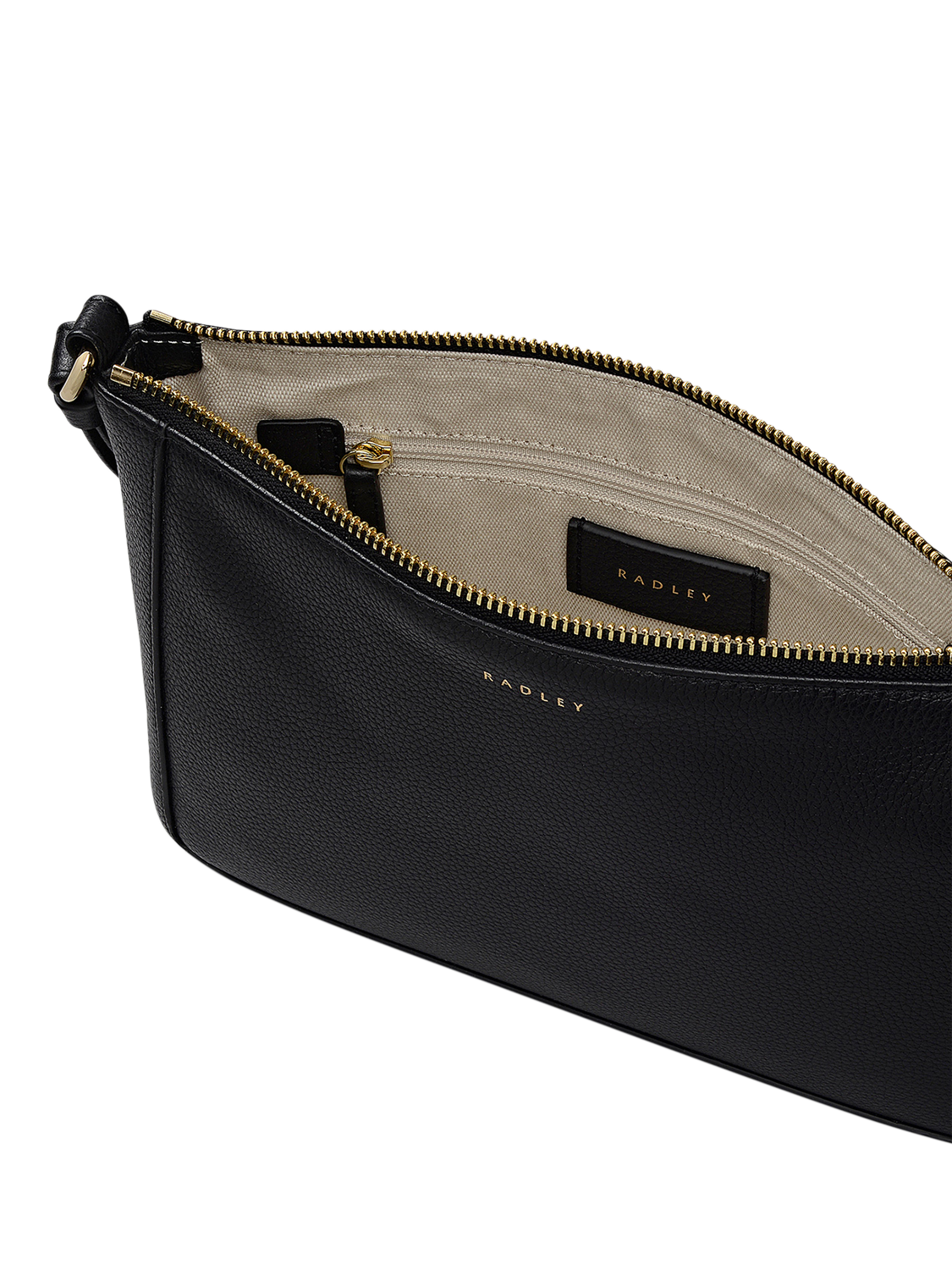 Product image 3 of 5, which shows Radley Kew Way Leather Crossbody Bag, Black, One Size