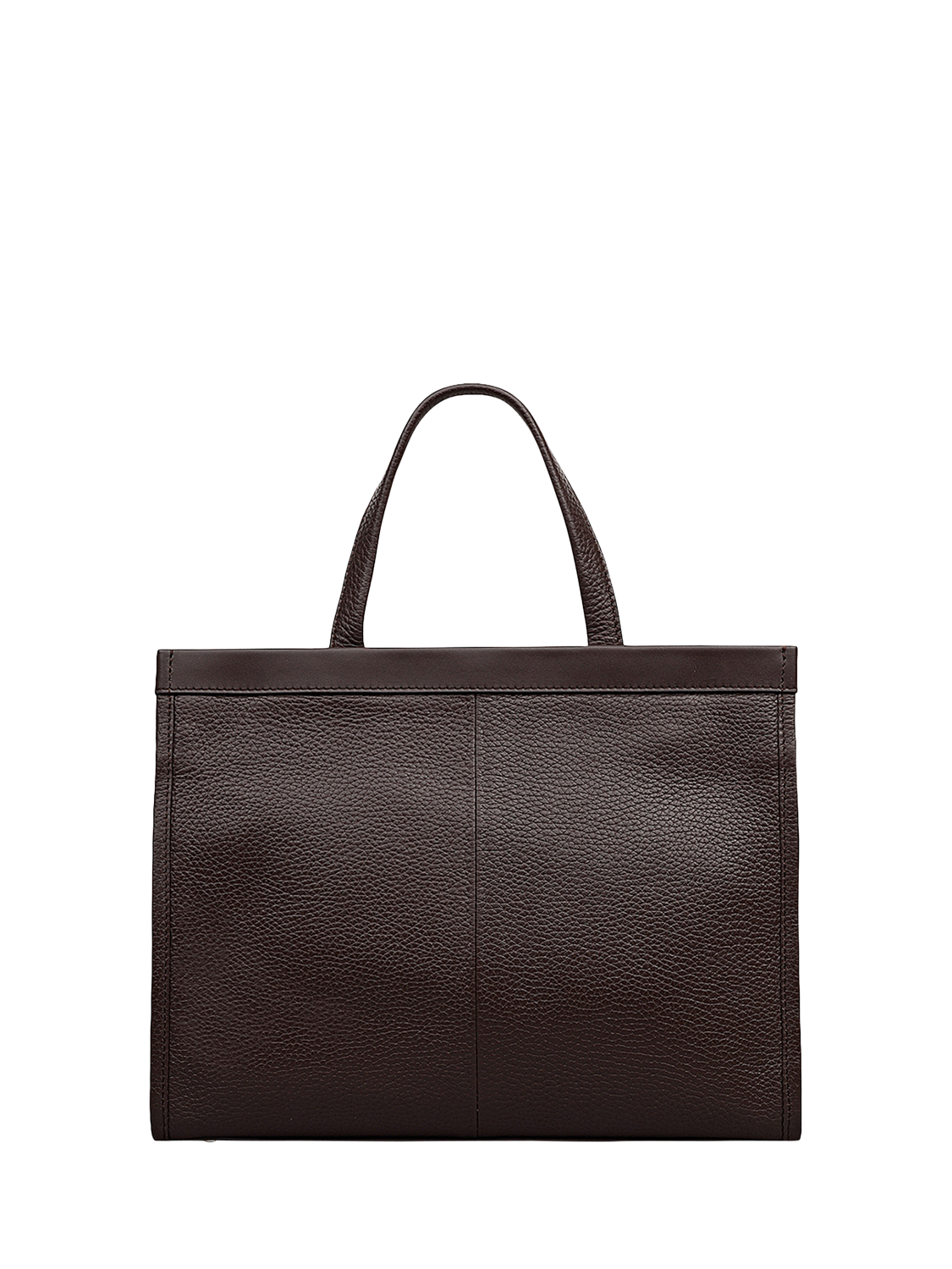 Product image 2 of 5, which shows Radley Alba Place Small Leather Grab Bag, Dark Oak