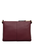 Radley Kew Way Leather Crossbody Bag, Black, Merlot
