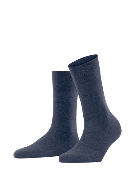 FALKE Sensitive London Cotton Rich Ankle Socks, Navy