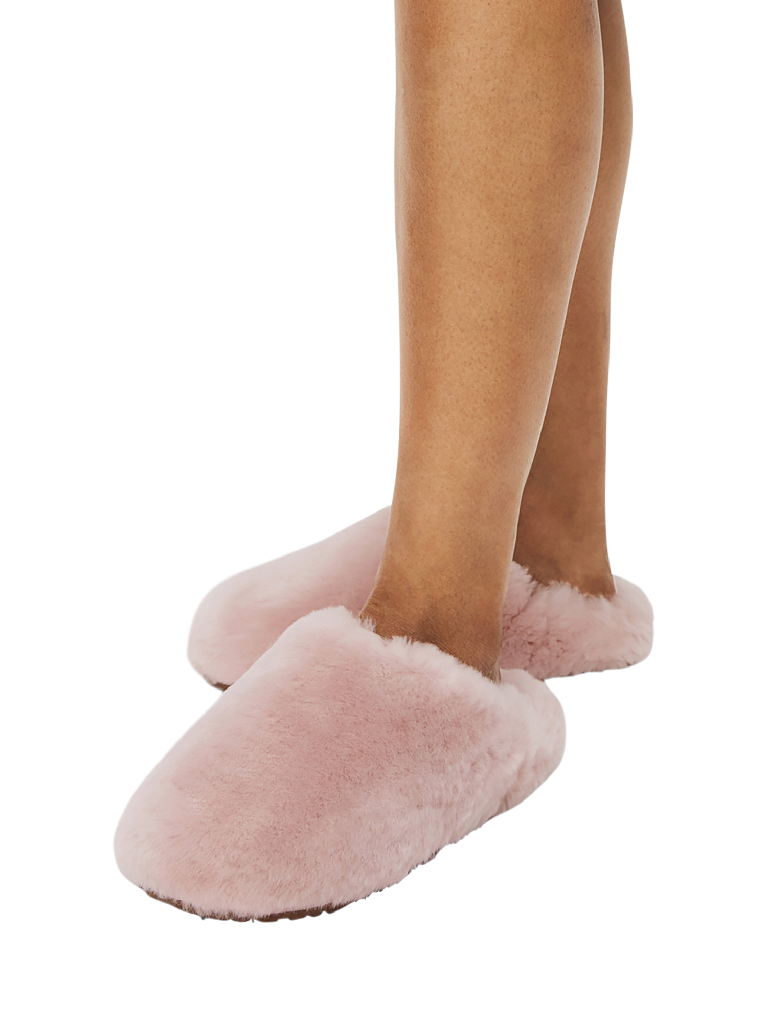 Product image 4 of 4, which shows Radley Cloud Street Luxe Shearling Fluff Mule Slippers, Pink, 3