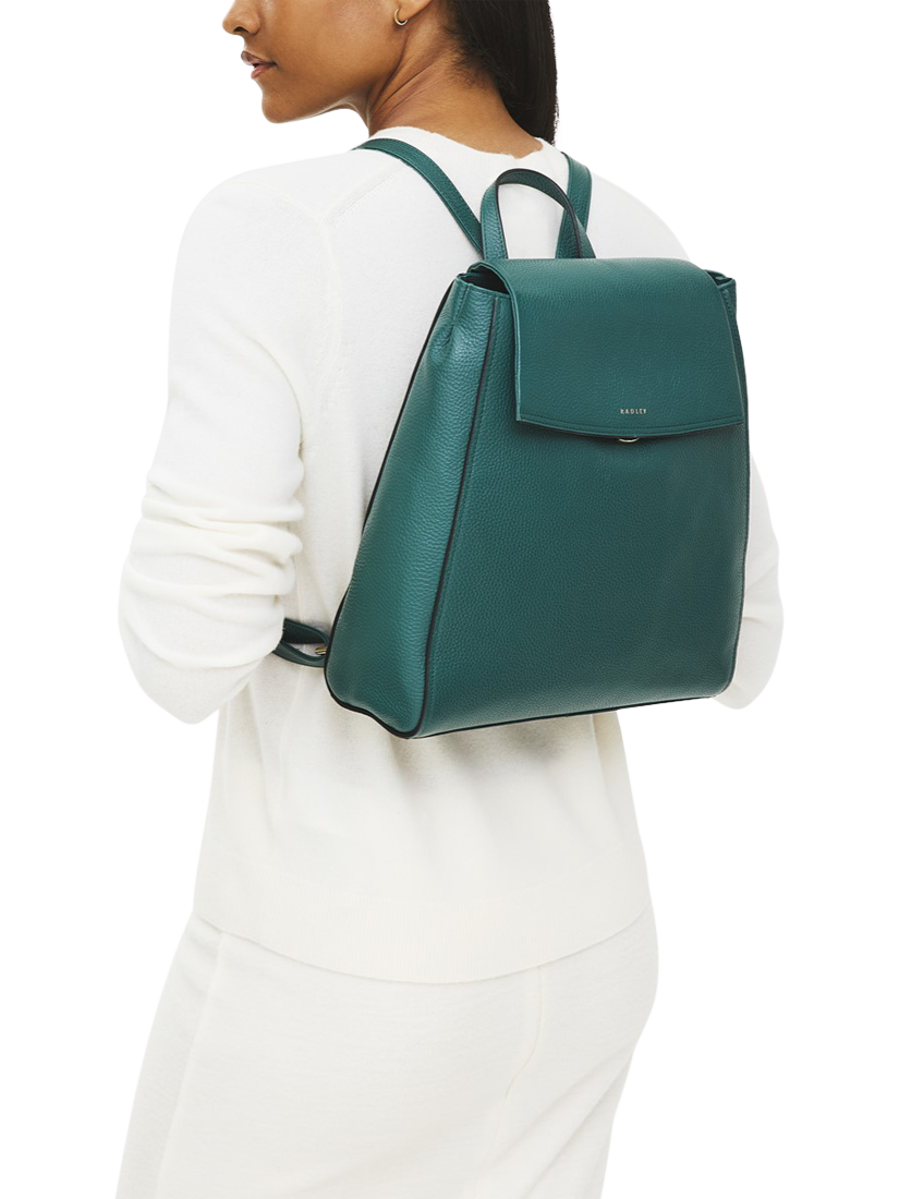 Product image 5 of 5, which shows Radley Pickwick Leather Backpack, Cedar, One Size