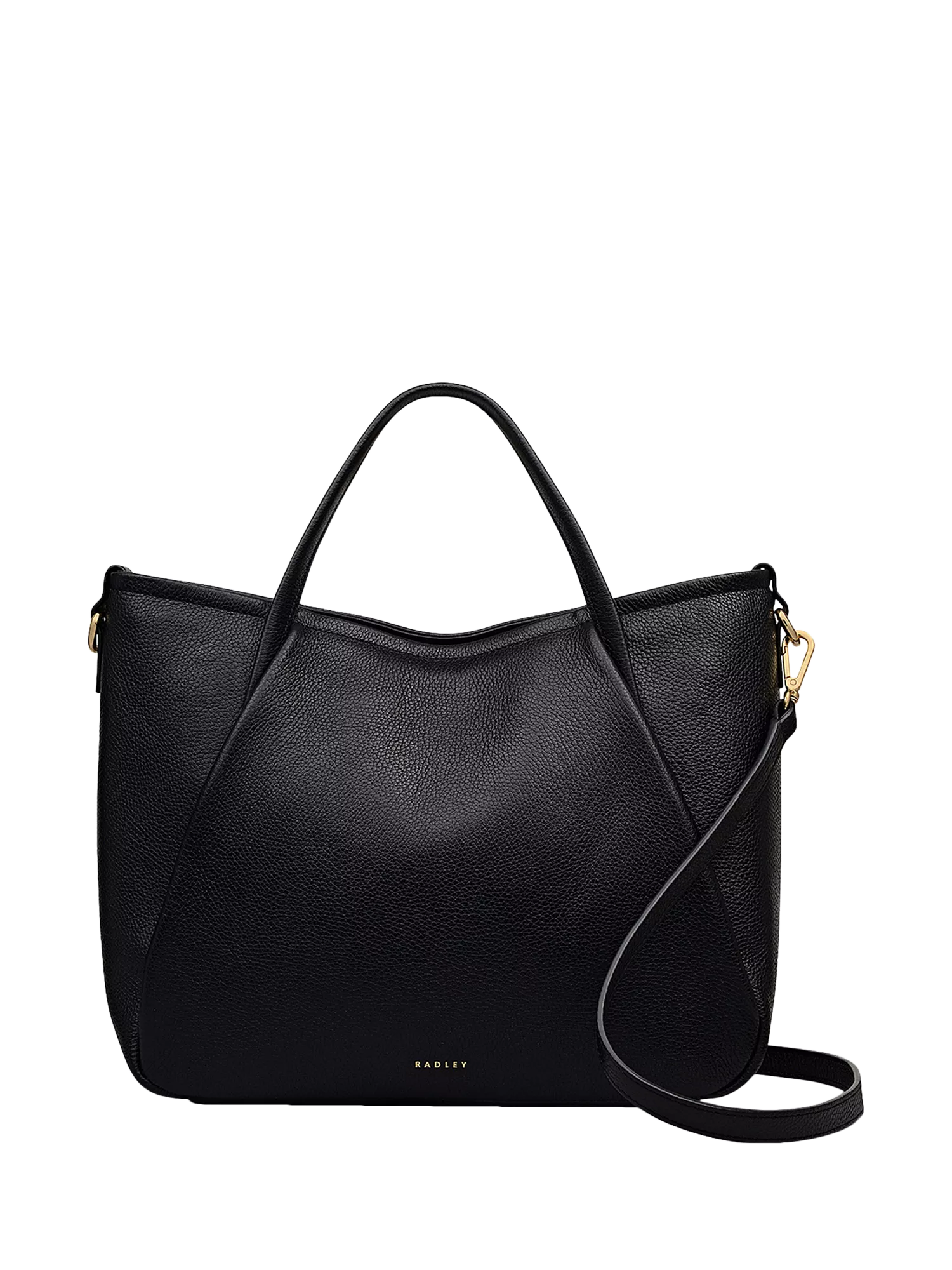 black leather shoulder bag