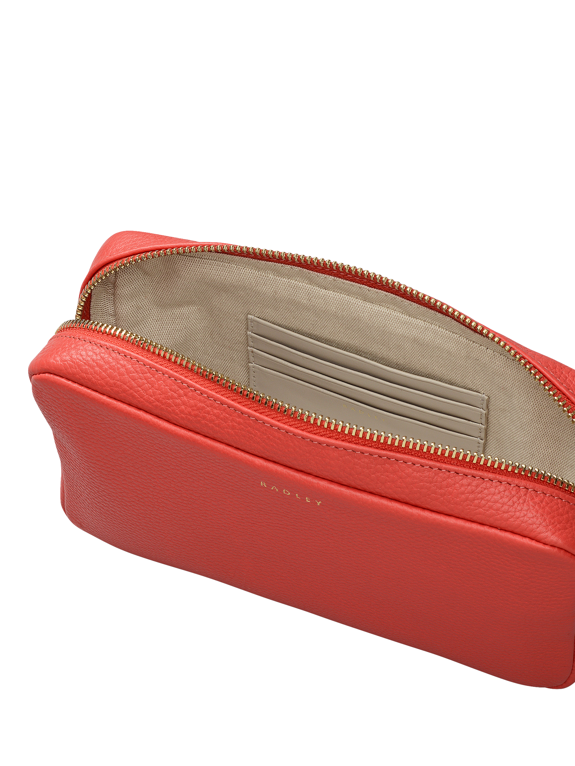 Product image 3 of 4, which shows Radley Tavistock Mini Leather Crossbody Camera Bag, Red