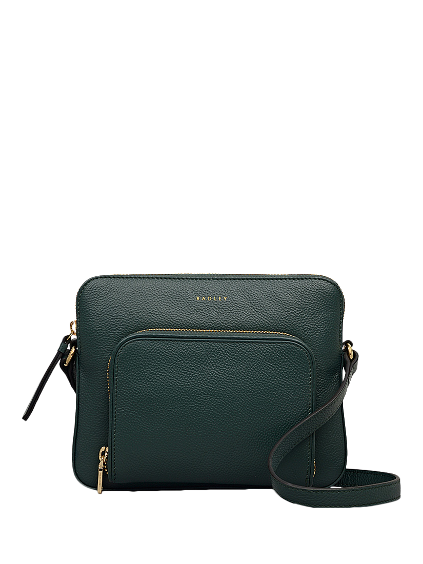 Product image 1 of 5, which shows Radley Redford Close Leather Crossbody Bag, Cedar