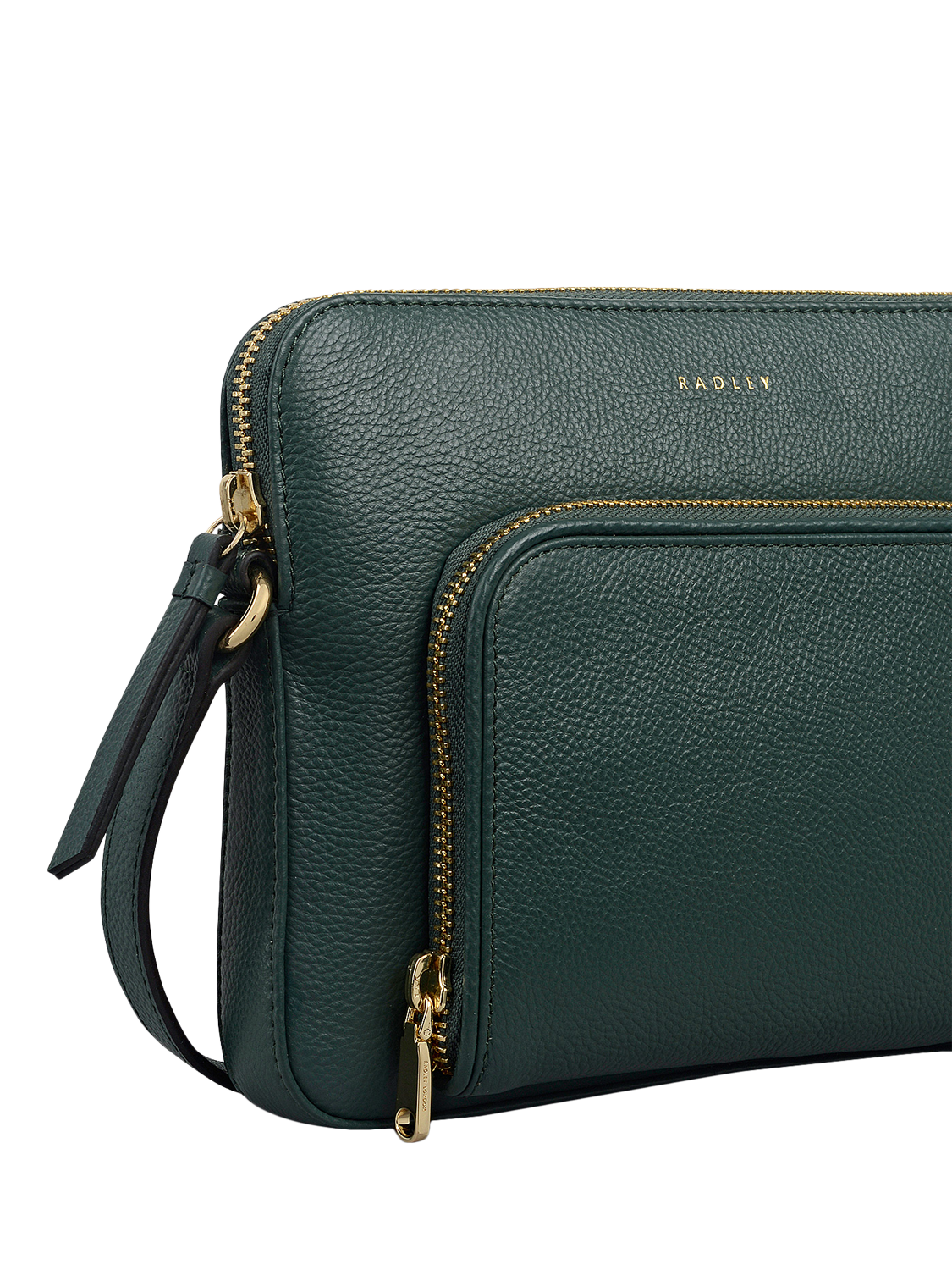 Product image 4 of 5, which shows Radley Redford Close Leather Crossbody Bag, Cedar