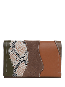 Radley Oak Street Suede and Leather Purse, Coffee, Coffee