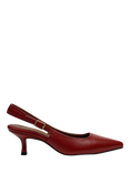 Radley Devonshire Street Leather Slingback Court Shoes, Fire Red