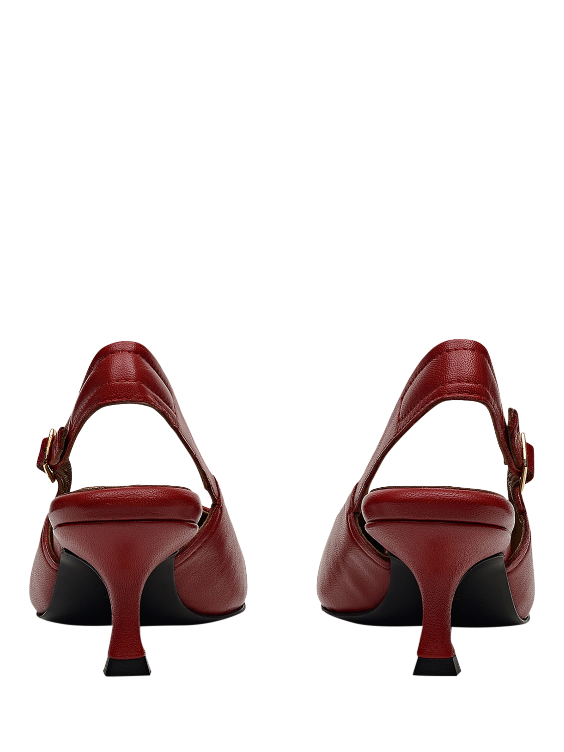 Product image 2 of 4, which shows Radley Devonshire Street Leather Slingback Court Shoes, Fire Red, 4