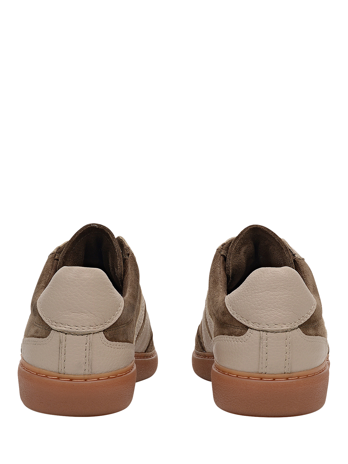 Product image 2 of 4, which shows Radley Meynell Road Suede Lace Up Trainers, Chalk, 4