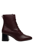 Radley Victoria Gardens Leather Ankle Boots, Dark Cherry
