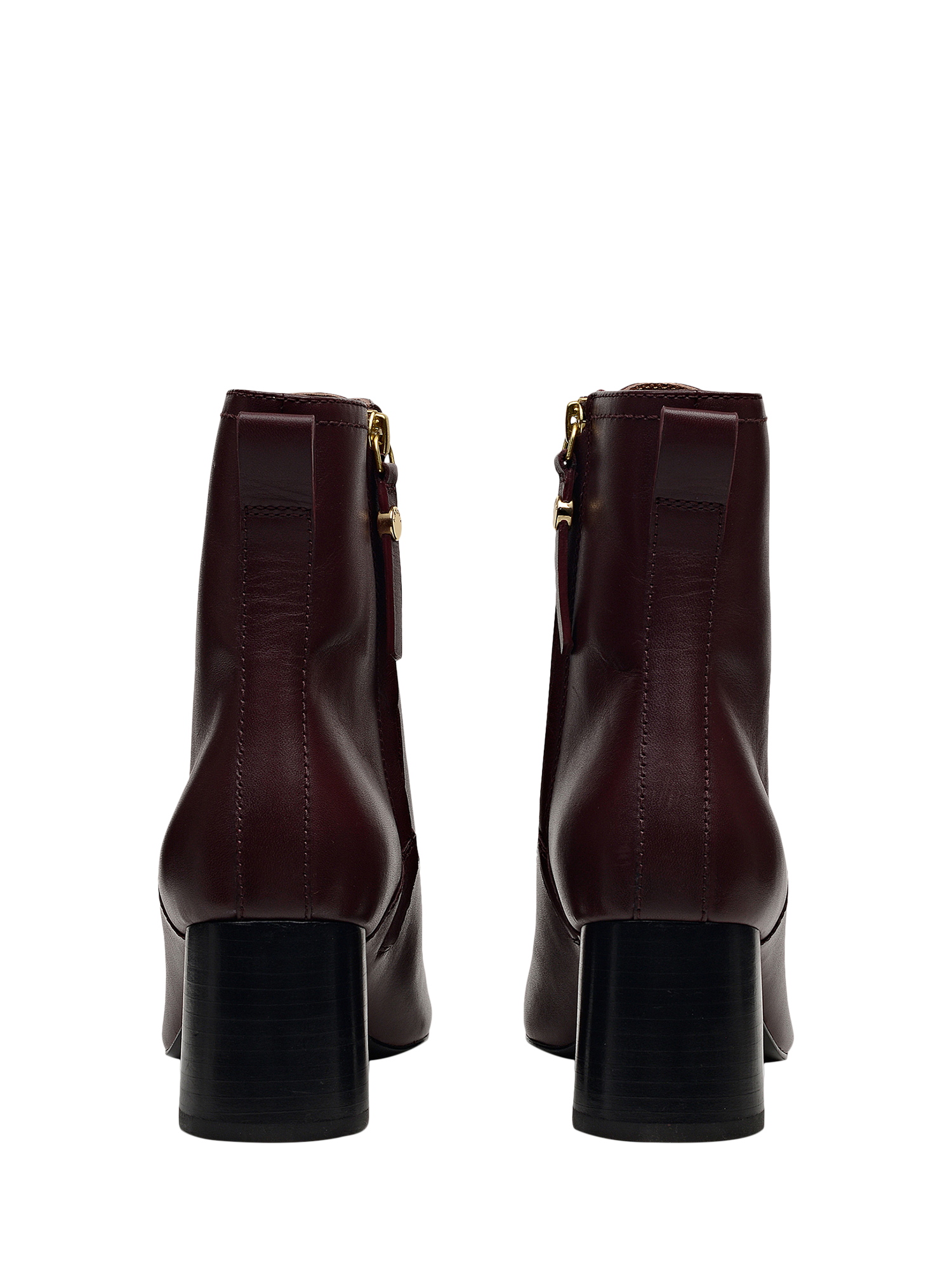 Product image 2 of 3, which shows Radley Victoria Gardens Leather Ankle Boots, Dark Cherry, 4