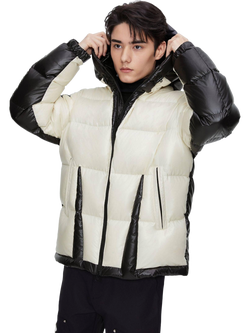 Bosideng MSGM Colour Block Puffer Jacket, Panda, Panda