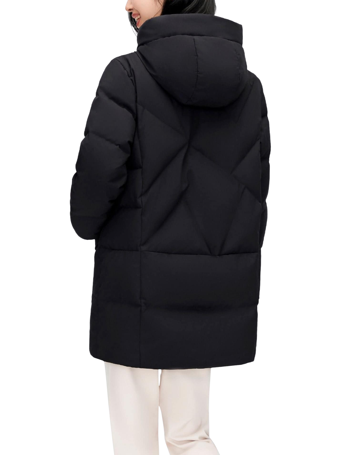 Product image 2 of 7, which shows Bosideng Classic Casual Duck Down Parka, Black, 4