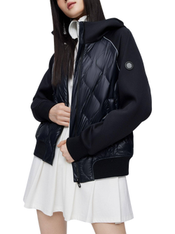 Bosideng Hero Goose Down Quilted Hoodie, Black, Black