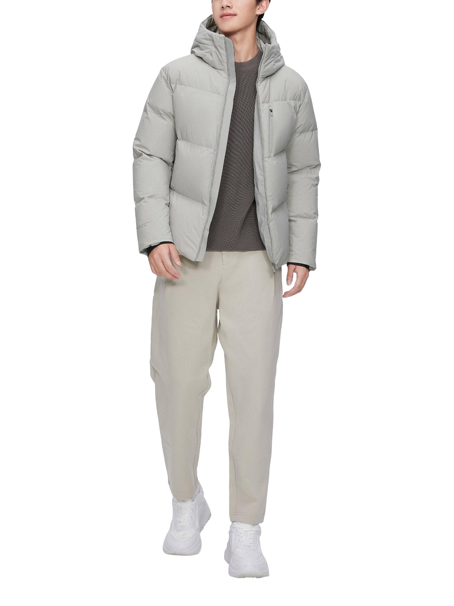 Product image 3 of 6, which shows Bosideng Down Padded Hooded Jacket, Linden Green, XL