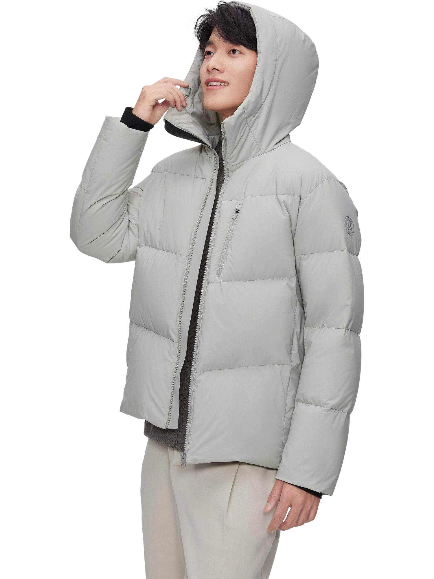 Product image 6 of 6, which shows Bosideng Down Padded Hooded Jacket, Linden Green, XL