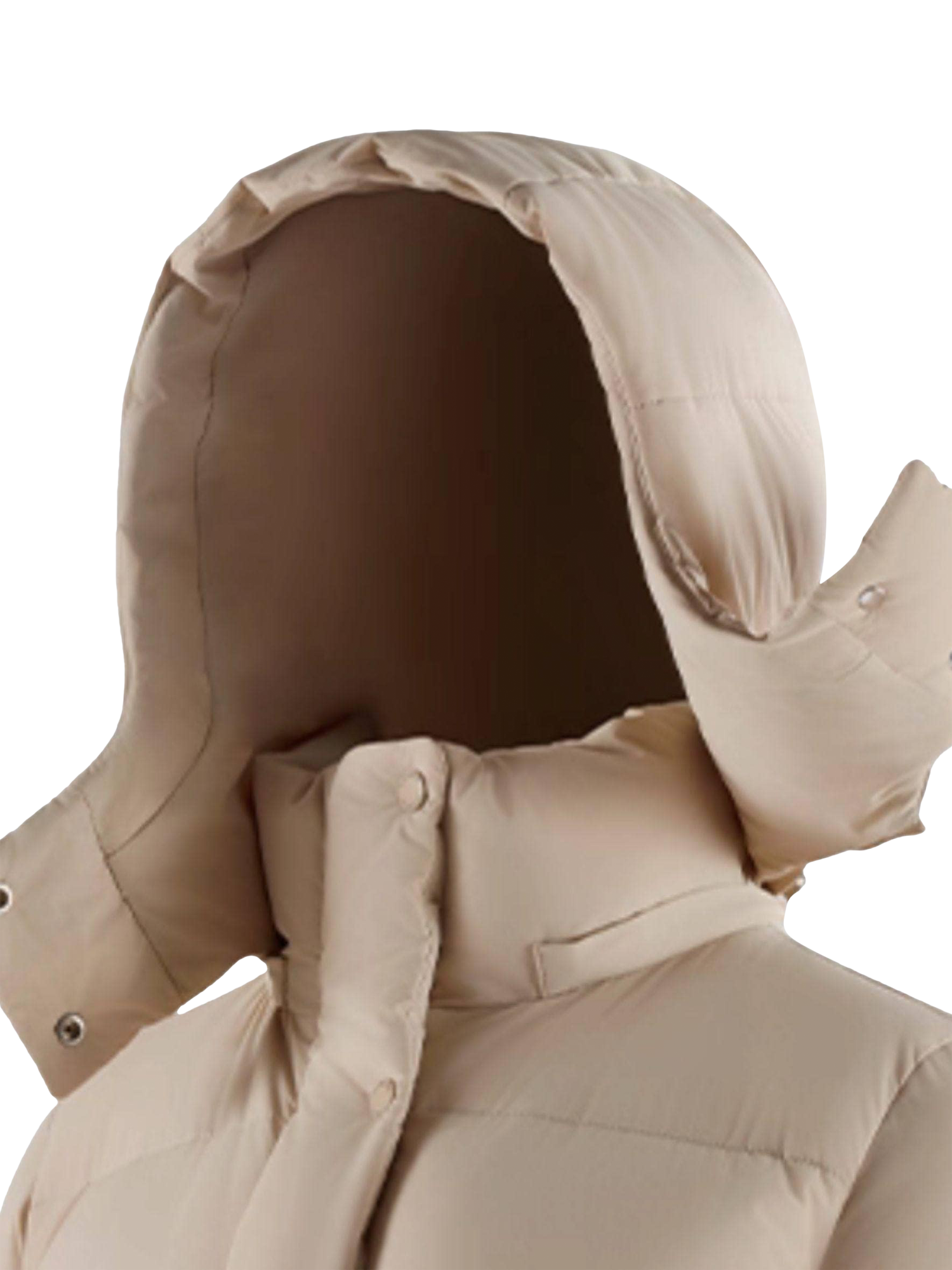 Product image 5 of 7, which shows Bosideng Down Jacket With Detachable Hood, Khaki, 6