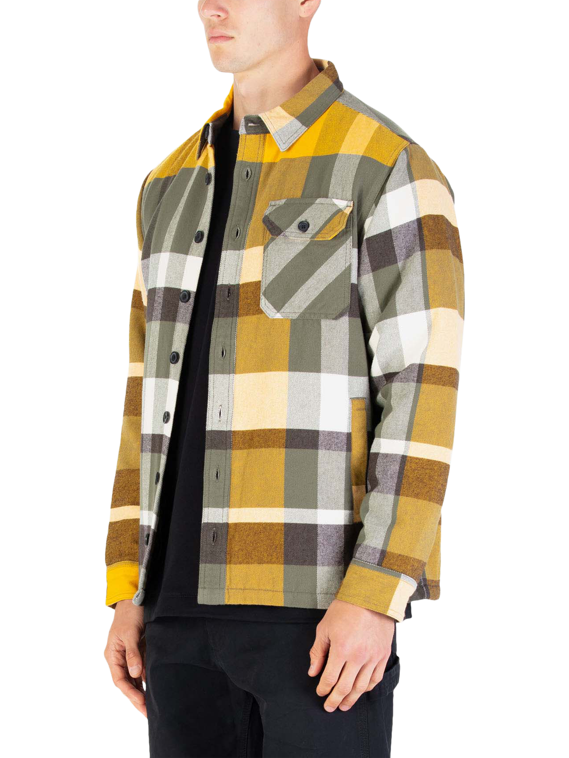 Product image 3 of 6, which shows LUKE 1977 Bala Cotton Check Shacket, Sage/Multi, S