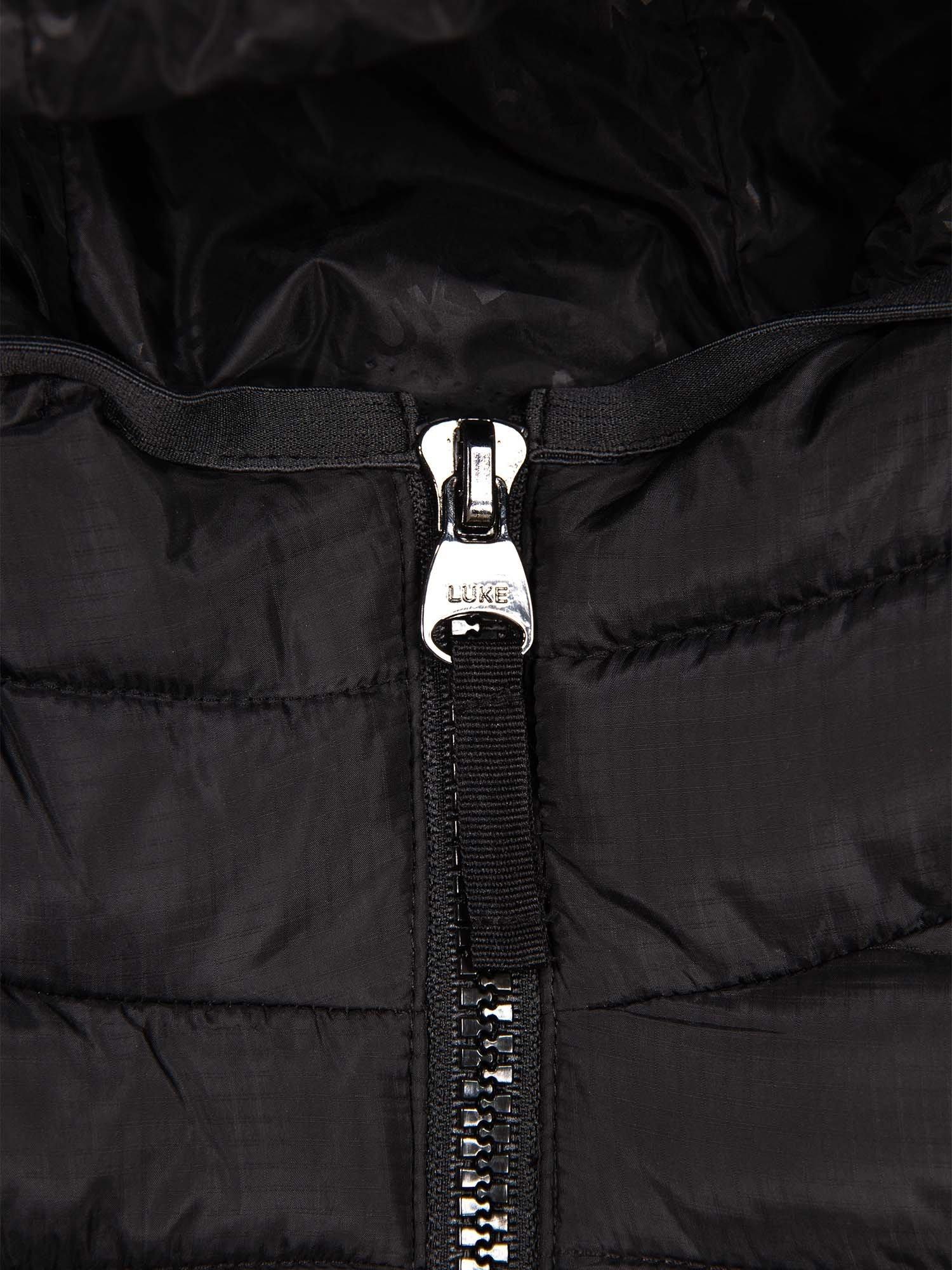 Product image 6 of 8, which shows LUKE 1977 Hooded Quilted Jacket, Black, S