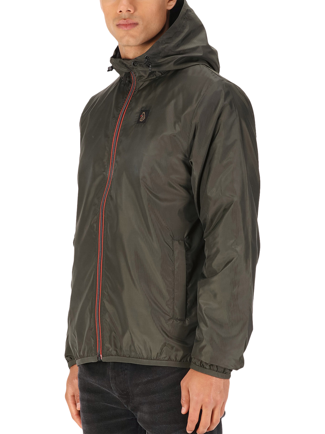 Product image 1 of 6, which shows LUKE 1977 Garnedd 1000 Hooded Shower-Proof Jacket, Dark Green, S