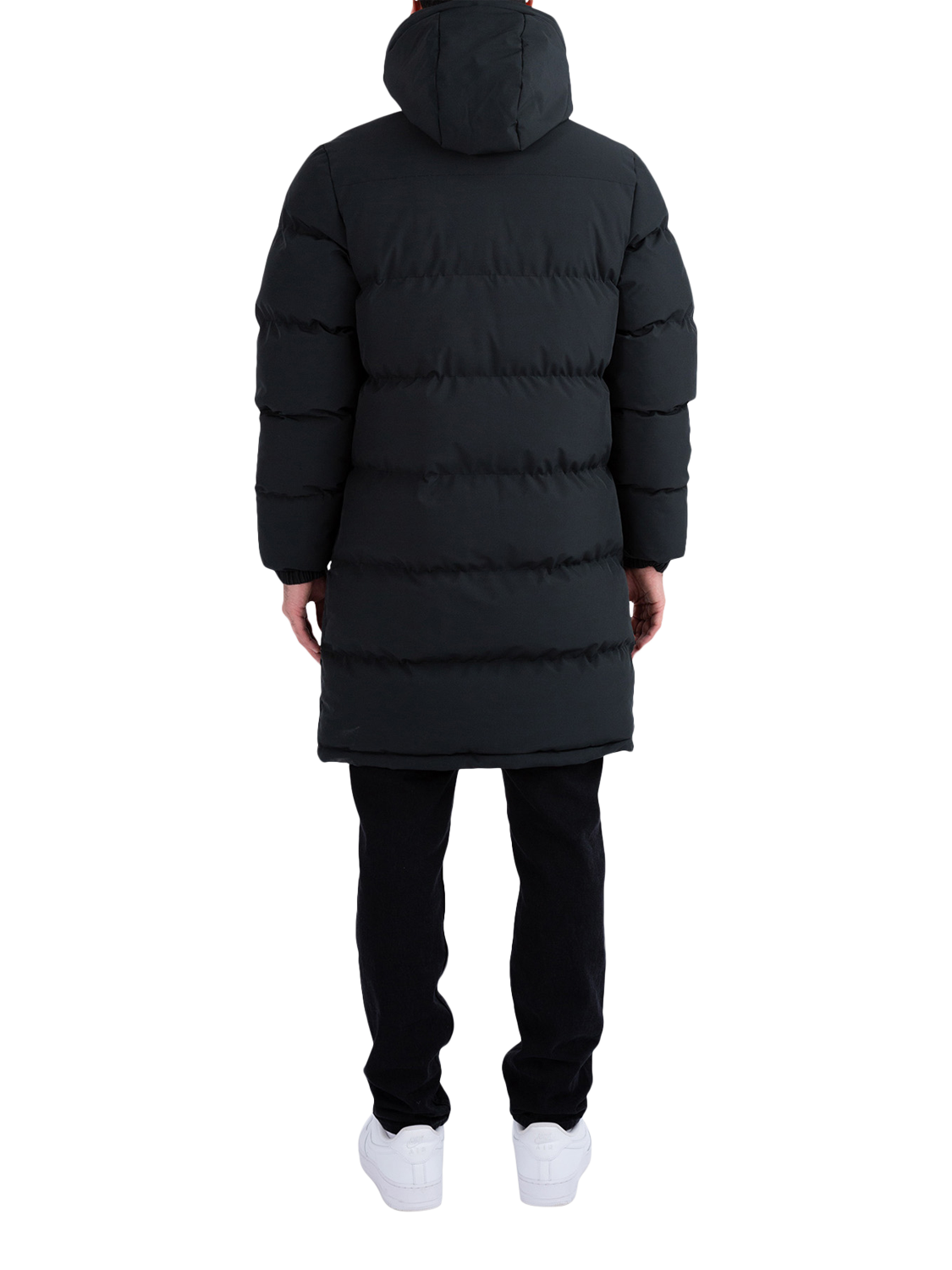 Product image 2 of 7, which shows LUKE 1977 Long Auckland Longline Padded Puffer Jacket, Black, S