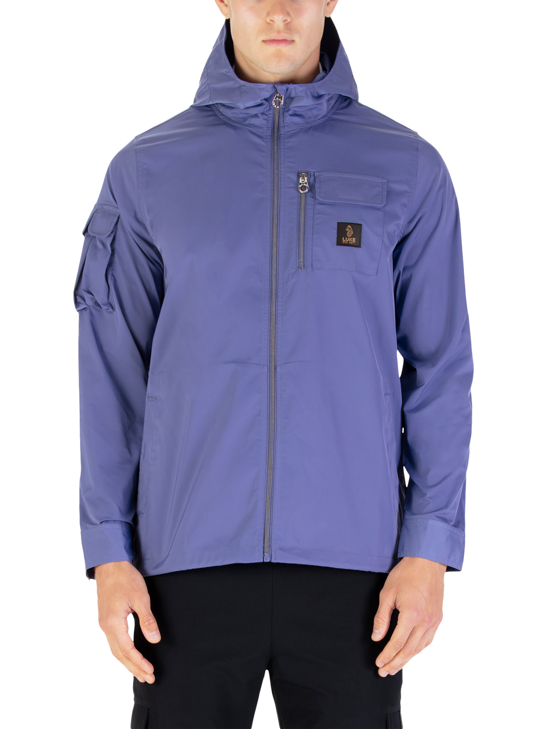 Product image 1 of 9, which shows LUKE 1977 Nepal Hooded Jacket, Future Dusk, S