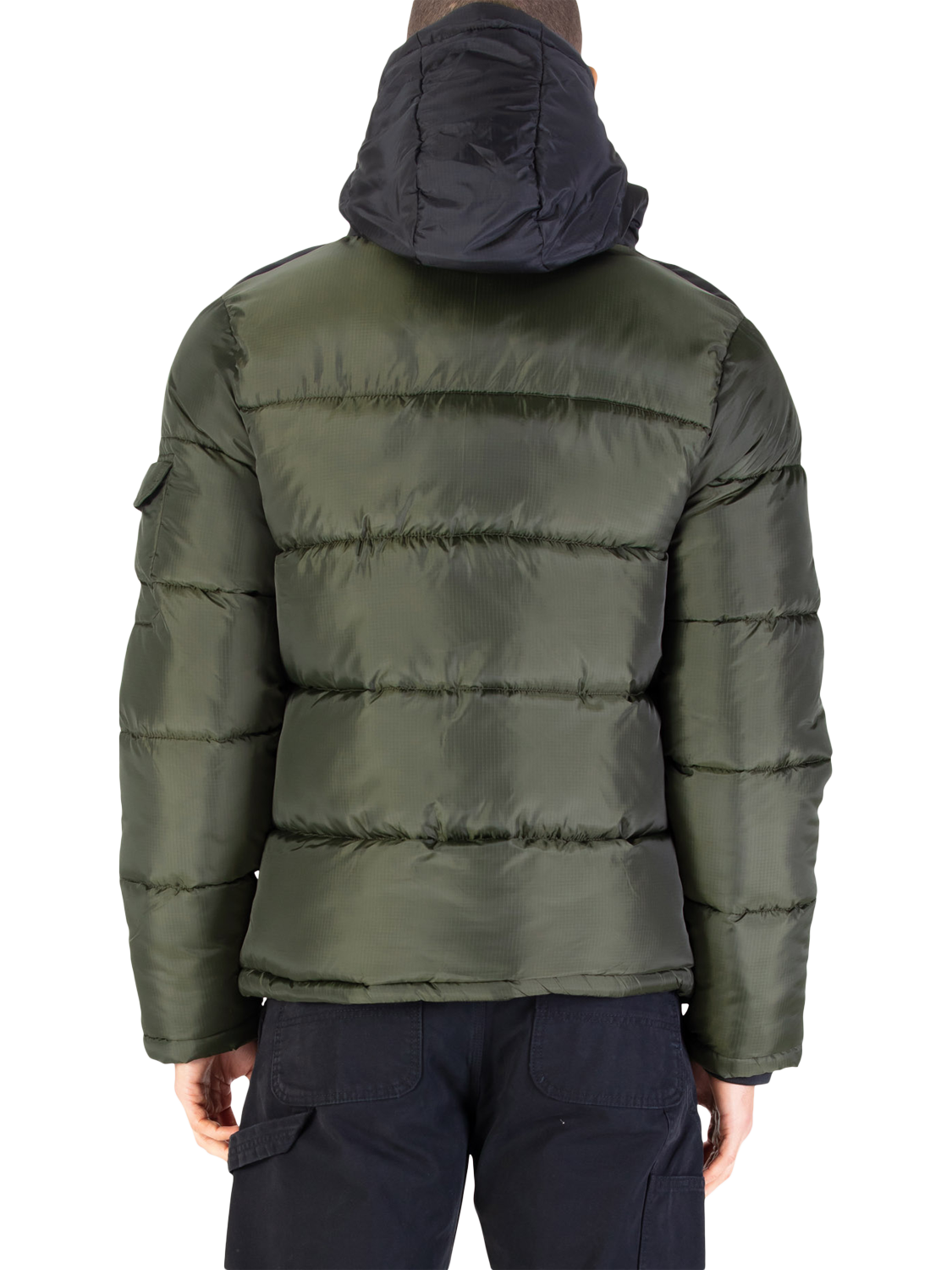 Product image 2 of 7, which shows LUKE 1977 Yupick Padded Puffer Jacket, Dark Green, S