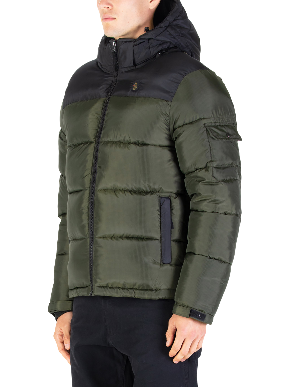 Product image 3 of 7, which shows LUKE 1977 Yupick Padded Puffer Jacket, Dark Green, S