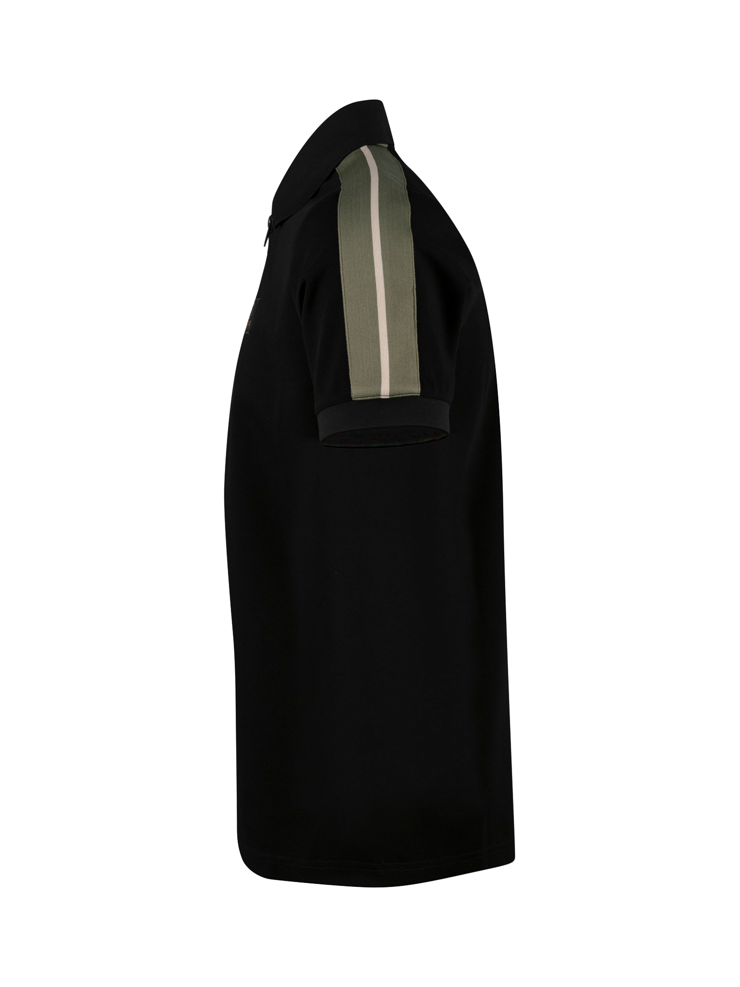 Product image 4 of 7, which shows LUKE 1977 Caltech 1000 Half Zip Cotton Blend Polo Shirt, Black Clover, S