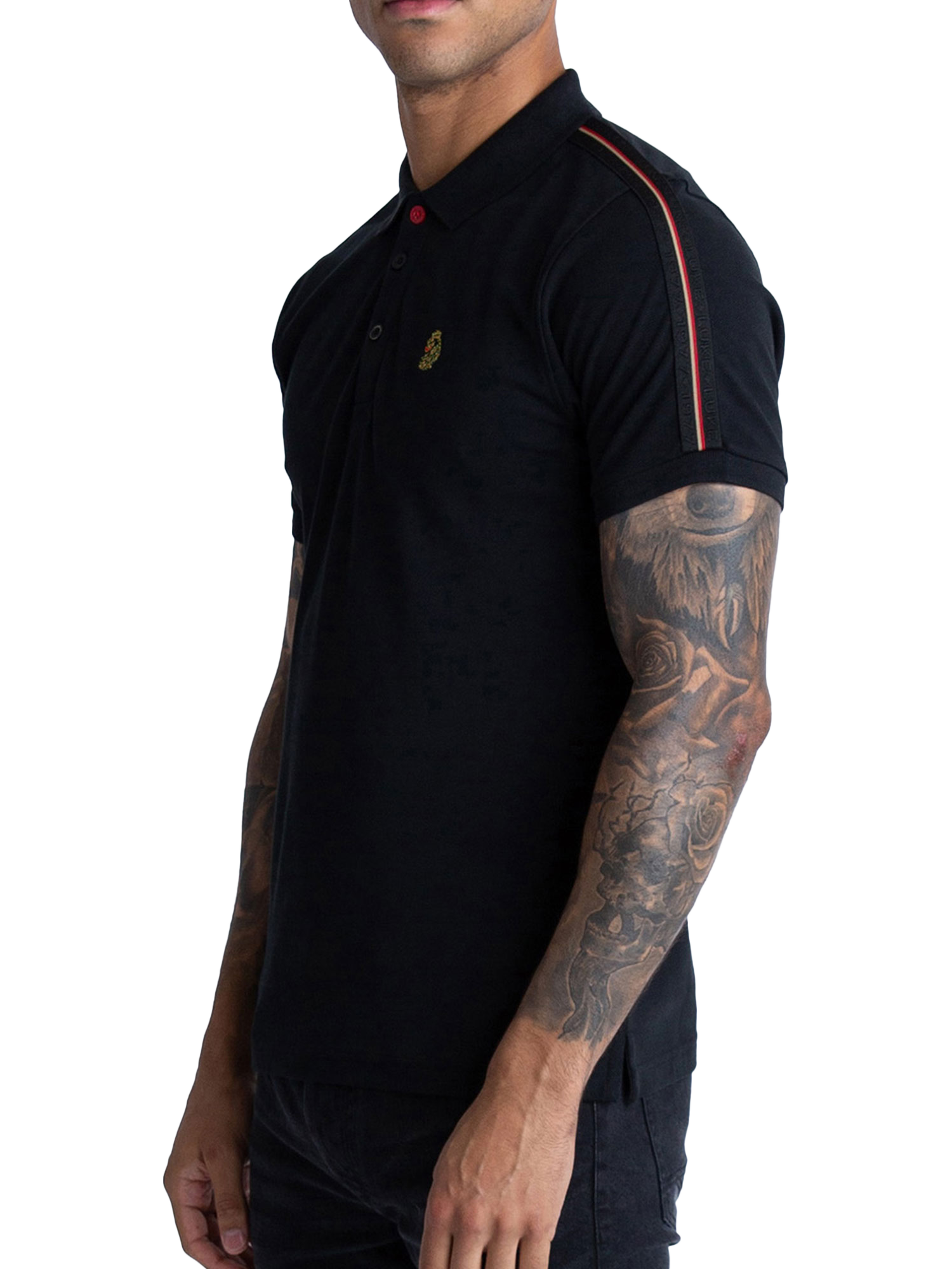 Product image 3 of 7, which shows LUKE 1977 New Will Polo Shirt, Black, S