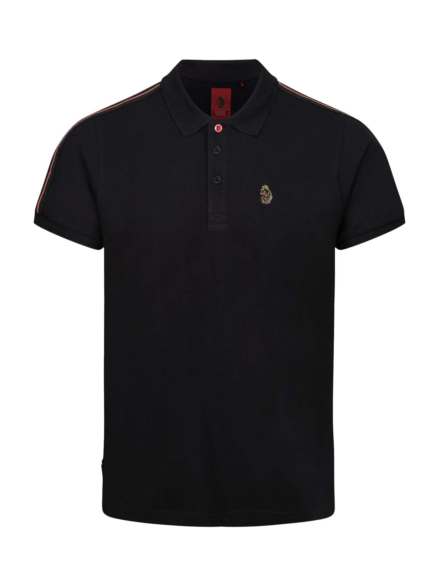 Product image 4 of 7, which shows LUKE 1977 New Will Polo Shirt, Black, S