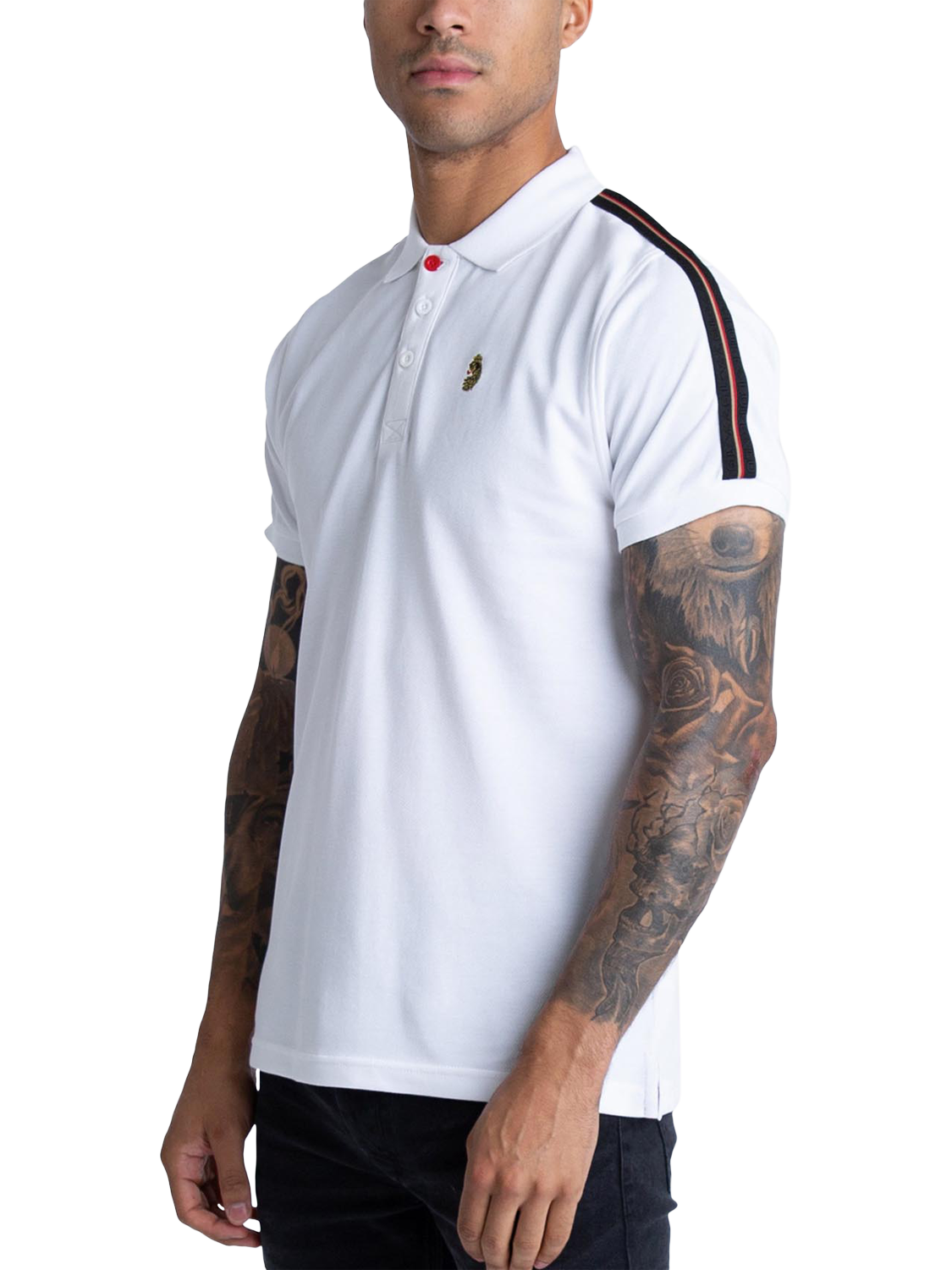 Product image 1 of 7, which shows LUKE 1977 New Will Polo Shirt, White, S