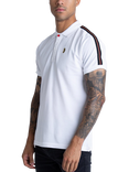 LUKE 1977 Short Sleeve Willtape Cotton Pique Polo Shirt, White